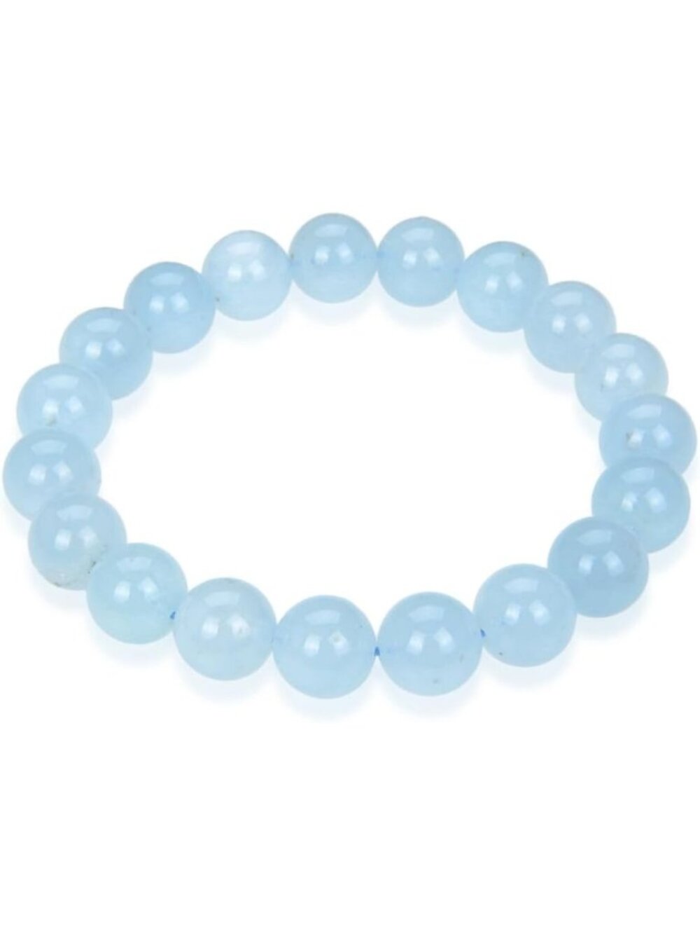 Natural Stretch Gemstone Bracelet 10mm Beads, Healing Crystal Chakra Jewelry